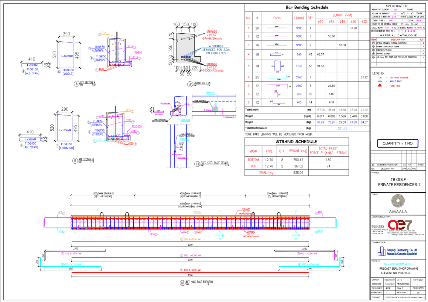 Modern building with triangular design